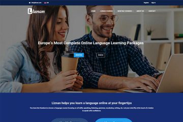 طراحی سایت آموزشگاه زبان لیزنان