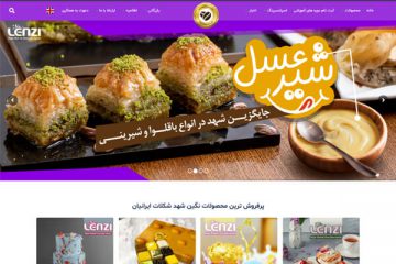 طراحی سایت نگین شهد شکلات ایرانیان