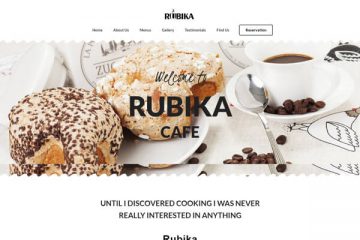 طراحی سایت انگلیسی کافه روبیکا